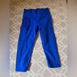 Blue Lululemon Capri Leggings
